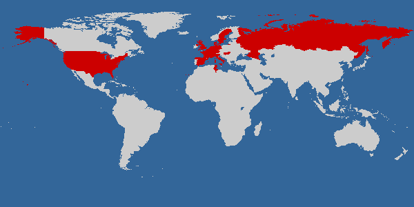 The countries I have been.